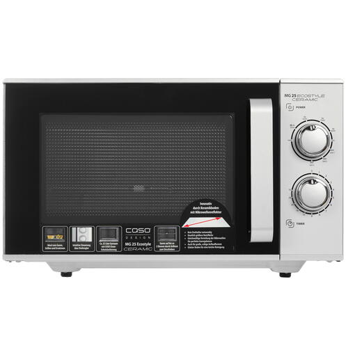 Купить Микроволновая печь CASO MG 25 Ecostyle Ceramic серебристый  5342129. Характеристики, отзывы и цены в Донецке
