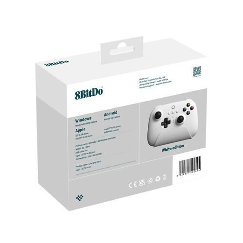 Купить Геймпад беспроводной/проводной 8BitDo Ultimate 2.4G белый  5444506. Характеристики, отзывы и цены в Донецке