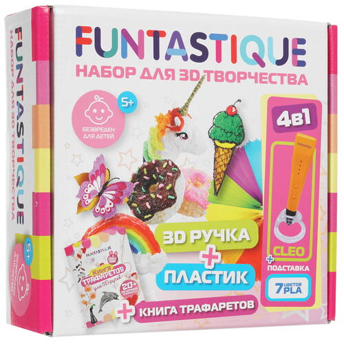 Купить Набор для творчества с 3D-ручкой Funtastique 3-1-100956  белый  5339784. Характеристики, отзывы и цены в Донецке