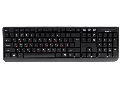 Купить Клавиатура+мышь беспроводная   SVEN Comfort 3300 Wireless черный  1089838. Характеристики, отзывы и цены в Донецке