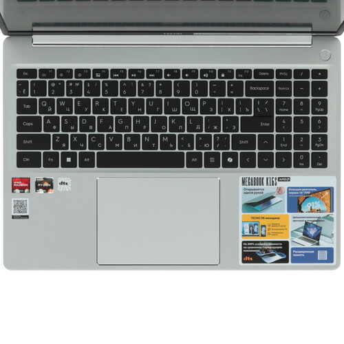 Купить 16" Ноутбук Tecno Megabook K16S серебристый  5618696. Характеристики, отзывы и цены в Донецке