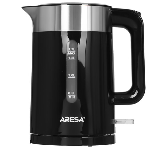 Купить Электрочайник Aresa AR-3473 черный  9300199. Характеристики, отзывы и цены в Донецке