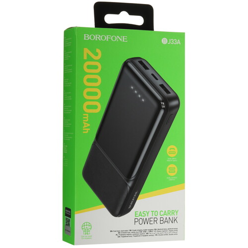 Купить Портативный аккумулятор Borofone BJ33A черный  5475233. Характеристики, отзывы и цены в Донецке