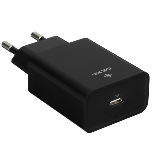 Купить Сетевое зарядное устройство DEXP IET25CD черный  9140163. Характеристики, отзывы и цены в Донецке