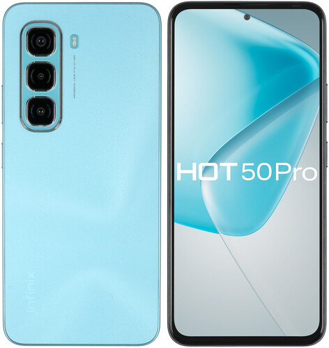 Купить 6.78" Смартфон Infinix HOT 50 Pro 256 ГБ голубой  5491553. Характеристики, отзывы и цены в Донецке