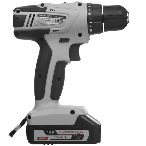 Купить Дрель-шуруповерт Интерскол ДА-10/18ЭР 35  9296060. Характеристики, отзывы и цены в Донецке
