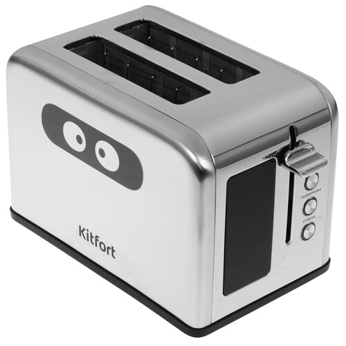 Купить Тостер Kitfort КТ-6834 серебристый  9313457. Характеристики, отзывы и цены в Донецке