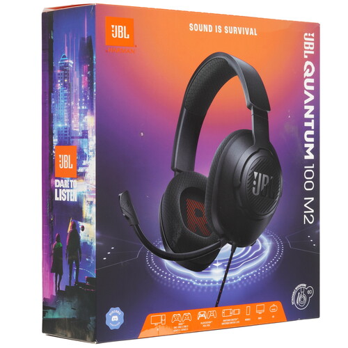 Купить Проводные наушники JBL Quantum 100M2 черный 2024  5496605. Характеристики, отзывы и цены в Донецке