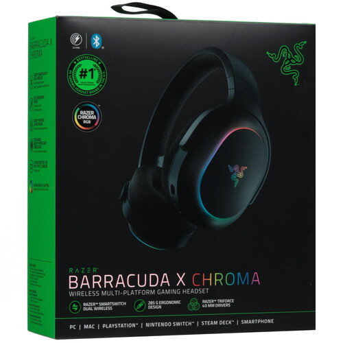 Купить Беспроводные наушники Razer Barracuda X Chroma черный 2024  5499689. Характеристики, отзывы и цены в Донецке