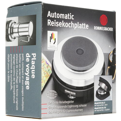Купить Плита компактная электрическая Rommelsbacher RK 501/S черный  8195366. Характеристики, отзывы и цены в Донецке