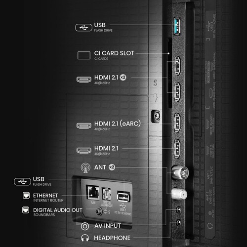 Купить 85" (214 см) Телевизор Hisense 85U7Q PRO черный  5627314. Характеристики, отзывы и цены в Донецке