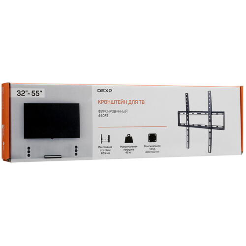 Купить Кронштейн для ТВ DEXP 440FE черный  5410557. Характеристики, отзывы и цены в Донецке
