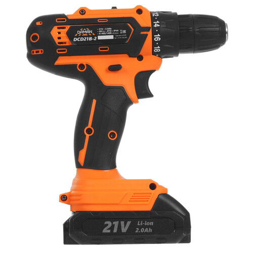 Купить Дрель-шуруповерт DAMAN DCD21B-2  9230672. Характеристики, отзывы и цены в Донецке