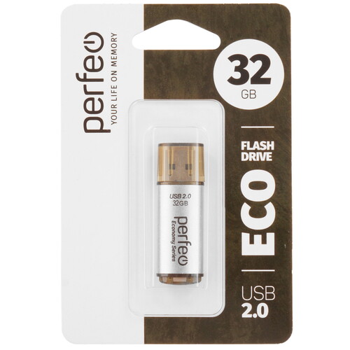 Купить Память USB Flash 32 ГБ Perfeo E04 Economy Series [PF-E04S032ES]  9209099. Характеристики, отзывы и цены в Донецке