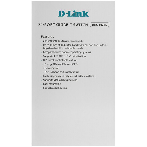Купить Коммутатор D-Link DGS-1024D/J1A  5620222. Характеристики, отзывы и цены в Донецке
