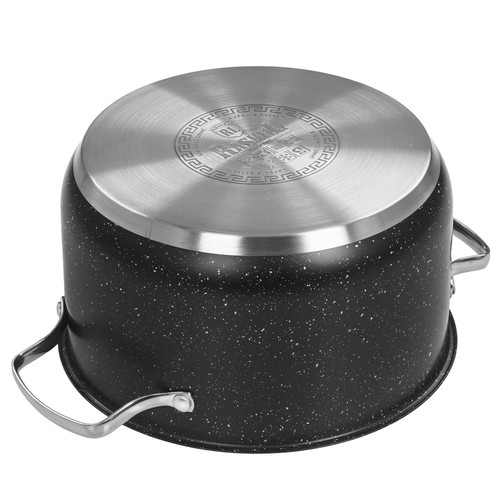 Купить Кастрюля Rashel Стефани R-600v 6 л 24 см черный  9321050. Характеристики, отзывы и цены в Донецке