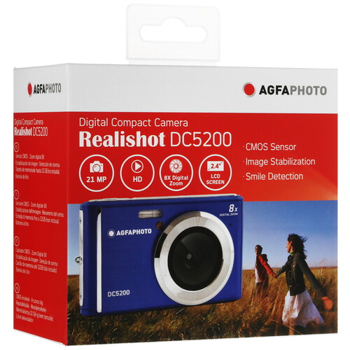 Купить Компактный фотоаппарат AgfaPhoto DC5200 синий  5632404. Характеристики, отзывы и цены в Донецке