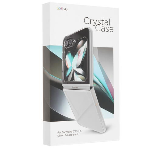 Купить Накладка  VLP Crystal Case для Samsung Galaxy Z Flip5 прозрачный  5427471. Характеристики, отзывы и цены в Донецке
