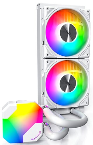 Купить Система охлаждения Montech HyperFlow 240 ARGB  белая  5464340. Характеристики, отзывы и цены в Донецке