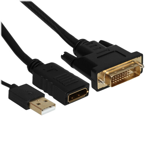 Купить Переходник однонаправленный Espada DisplayPort - DVI-D, 0.2 м  9290167. Характеристики, отзывы и цены в Донецке