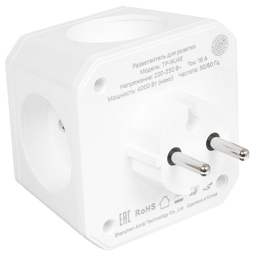 Купить Разветвитель AGNI TP-WJ4E-white белый  9354094. Характеристики, отзывы и цены в Донецке