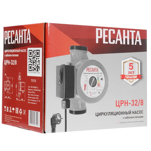 Купить Циркуляционный насос Ресанта ЦРН-32/8  5356902. Характеристики, отзывы и цены в Донецке
