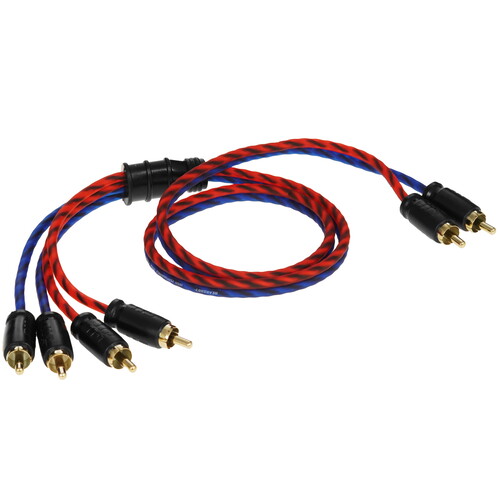 Купить Кабель   Kicx RCA x2 - RCA x4 красный, синий  9103149. Характеристики, отзывы и цены в Донецке
