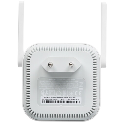 Купить Усилитель беспроводного сигнала Xiaomi WiFi Range Extender N300  5451949. Характеристики, отзывы и цены в Донецке