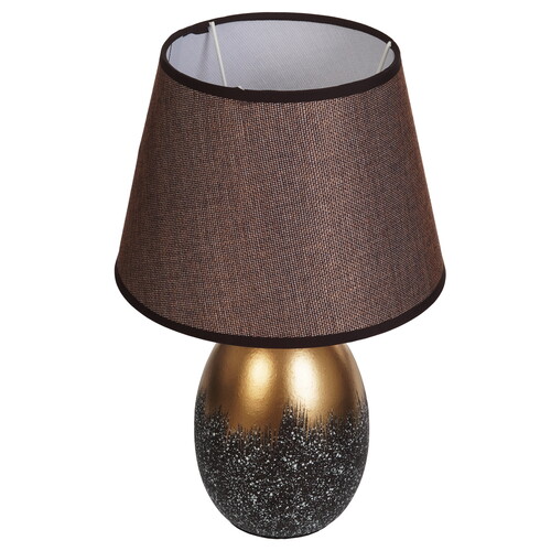 Купить Настольный светильник RISALUX Лиднер коричневый  9176766. Характеристики, отзывы и цены в Донецке