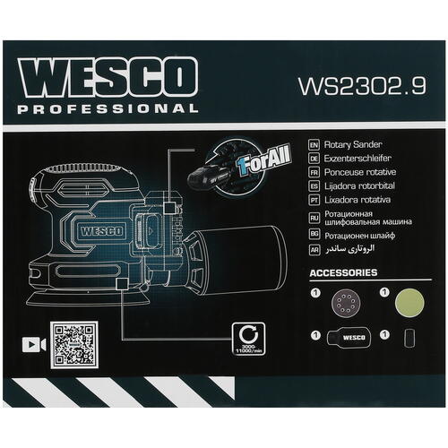 Купить Эксцентриковая шлифмашинка Wesco WS2302.9 1ForAll 18V  , Без ЗУ, Без АКБ  5410878. Характеристики, отзывы и цены в Донецке