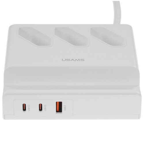 Купить Сетевой фильтр USAMS CC160TC01 белый  5480340. Характеристики, отзывы и цены в Донецке