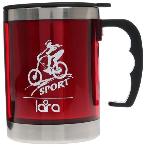 Купить Термокружка Lara LR04-31 красный  1150038. Характеристики, отзывы и цены в Донецке