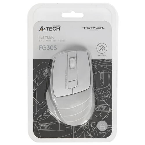 Купить Мышь беспроводная A4Tech Fstyler FG30S  4824789. Характеристики, отзывы и цены в Донецке