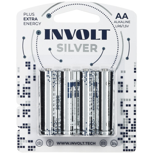 Купить Батарейка INVOLT Silver AA (LR6/ER14505/FR6/R6P)  5495453. Характеристики, отзывы и цены в Донецке