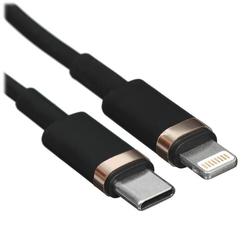 Купить Кабель круглый USAMS Lightning 8-pin - USB Type-C черный 1.2 м  5480392. Характеристики, отзывы и цены в Донецке