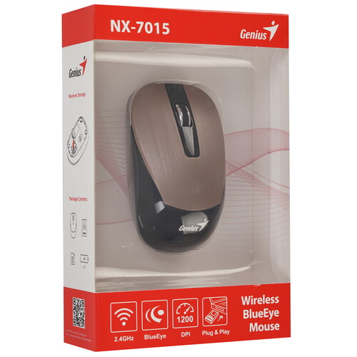 Купить Мышь беспроводная Genius NX-7015  9140275. Характеристики, отзывы и цены в Донецке