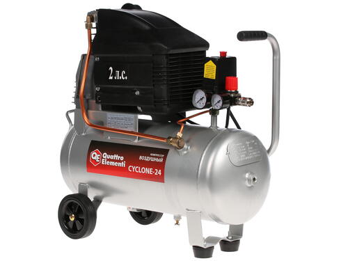 Купить Компрессор поршневой масляный Quattro Elementi Cyclone-24 770-230  6705846. Характеристики, отзывы и цены в Донецке