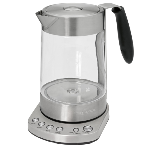 Купить Электрочайник Profi Cook PC-WKS 1020 G серебристый  0191888. Характеристики, отзывы и цены в Донецке