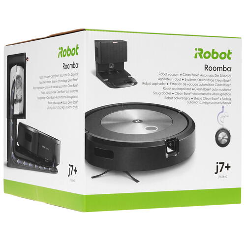 Купить Робот-пылесос iRobot Roomba j7+ черный  9960738. Характеристики, отзывы и цены в Донецке