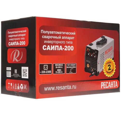 Купить Сварочный аппарат Ресанта САИПА-200  1173170. Характеристики, отзывы и цены в Донецке