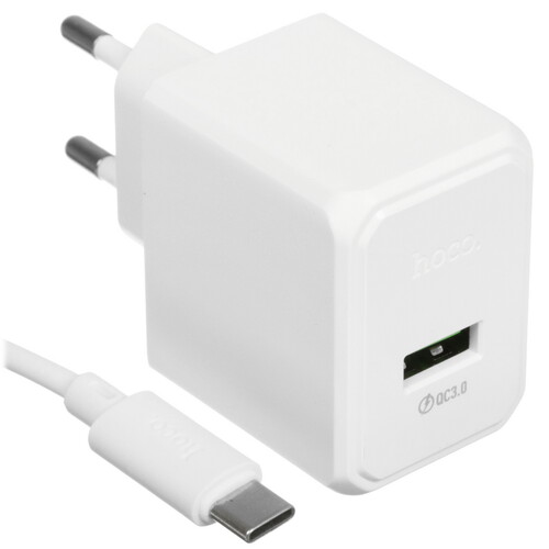 Купить Сетевое зарядное устройство Hoco CS12A белый  5474878. Характеристики, отзывы и цены в Донецке