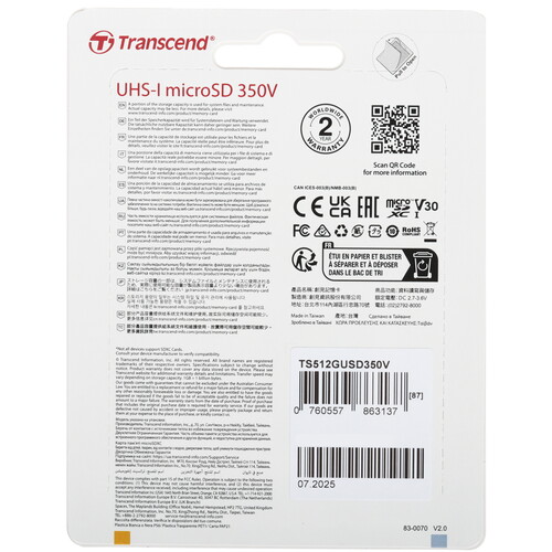 Купить Карта памяти Transcend High Endurance 350V microSDXC 512 ГБ  5635831. Характеристики, отзывы и цены в Донецке