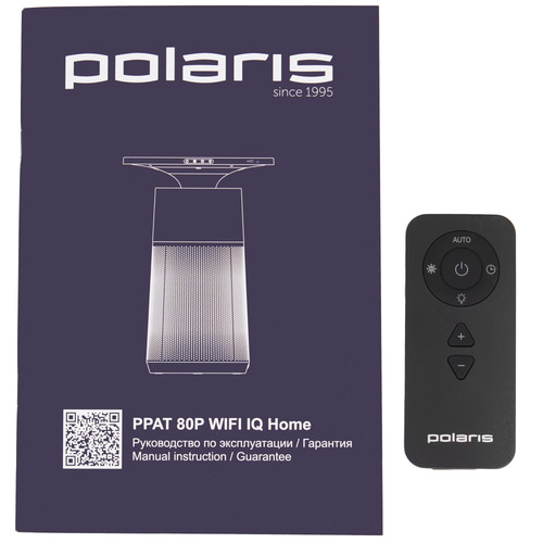 Купить Очиститель воздуха Polaris PPAT 80P Wi-Fi IQ Home серый  9367791. Характеристики, отзывы и цены в Донецке