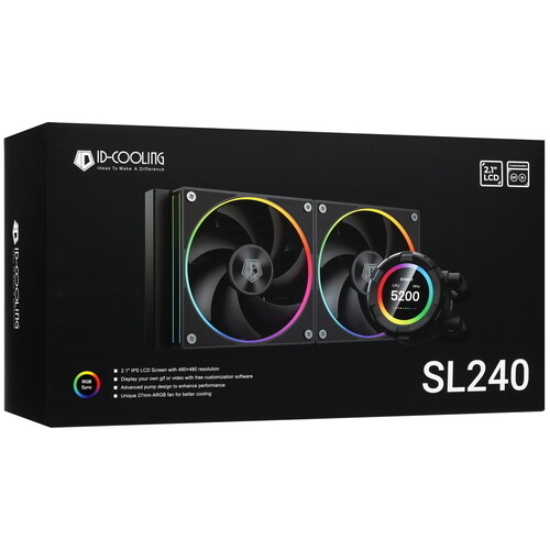 Купить Система охлаждения ID-COOLING SL240 черная  5430604. Характеристики, отзывы и цены в Донецке