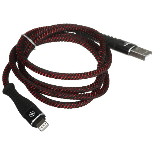 Купить Кабель круглый FORZA Lightning 8-pin - USB 2.0 Type-A красный 1 м  5482341. Характеристики, отзывы и цены в Донецке