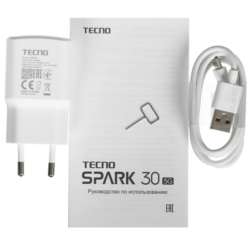 Купить 6.67" Смартфон Tecno SPARK 30 5G 128 ГБ черный  5482713. Характеристики, отзывы и цены в Донецке