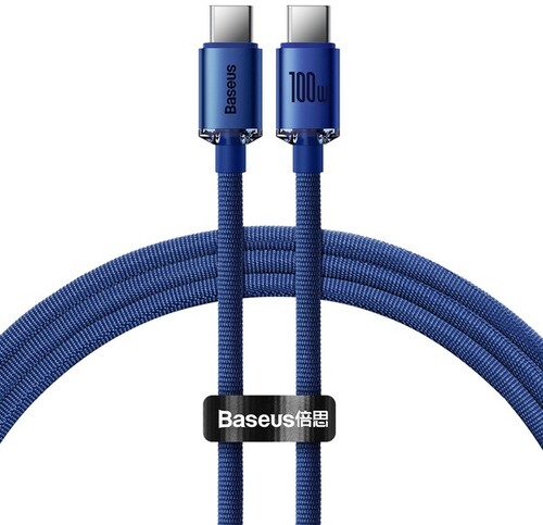 Купить Кабель круглый Baseus USB Type-C - USB Type-C синий 2 м  9167064. Характеристики, отзывы и цены в Донецке