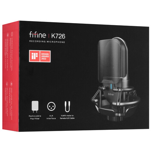 Купить Микрофон Fifine K726 черный  5476331. Характеристики, отзывы и цены в Донецке