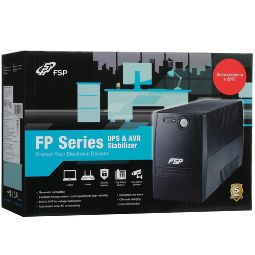 Купить ИБП FSP FP650 IEC  5410774. Характеристики, отзывы и цены в Донецке