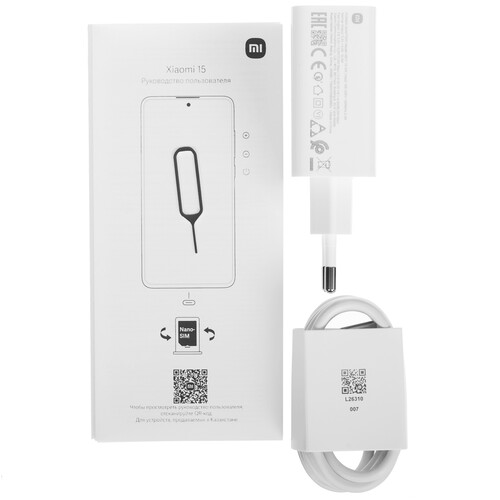 Купить 6.36" Смартфон Xiaomi 15 512 ГБ белый  5606802. Характеристики, отзывы и цены в Донецке